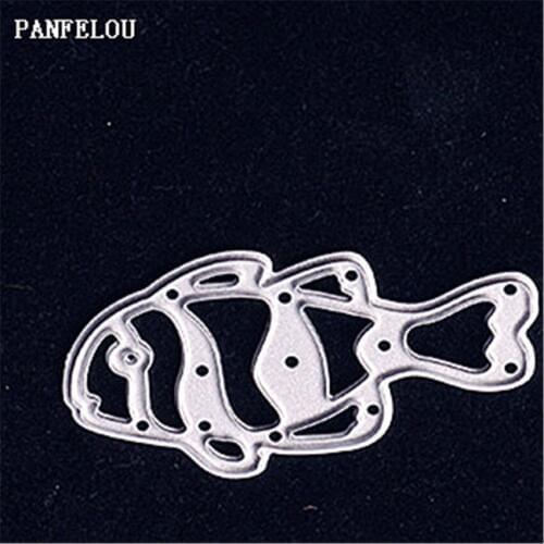 PANFELOU Metal craft Tropical fish paper die cutting dies for Scrapbooking/DIY Easter wedding Halloween cards