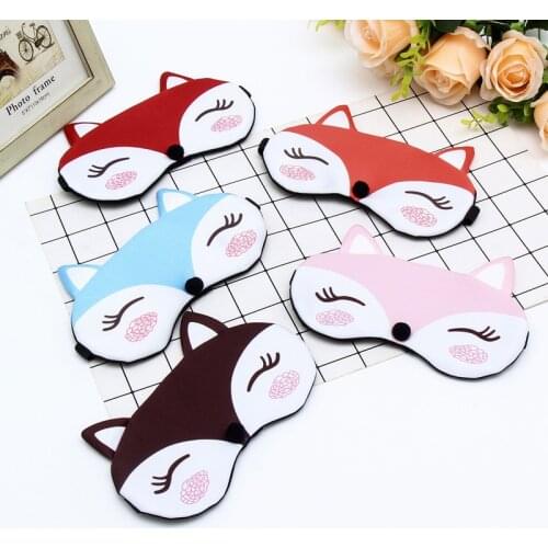 Sleep Night Mask Eye Cover to Sleep Plush Eye Bandage Cute Animal Blindfold For Women Men Travel Relax Nap Sleep Band Aid Nap