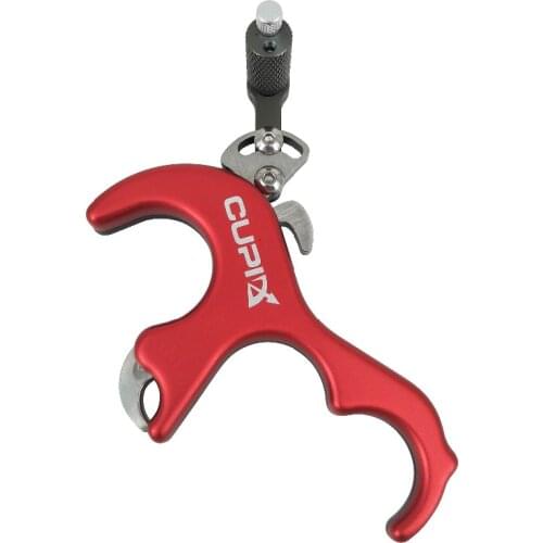 Hot sale 3 Colors Archery Release Aid 3 Finger Aluminum Alloy CNC Machining Archery Caliper Release For Target Compound Bow