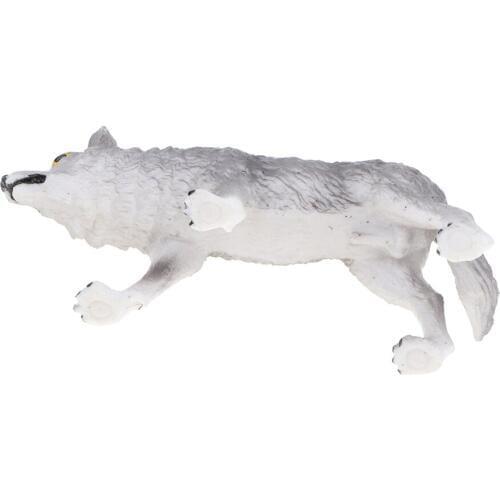 Realistic Wolf Figurines Animal Figures, Easter Eggs Cake Toppers Christmas Birthday Gift