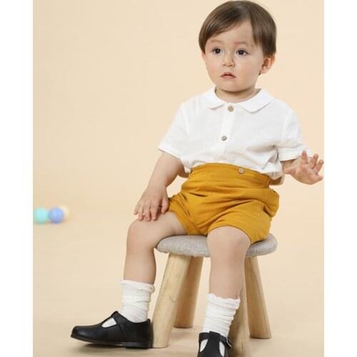 Baby Boy Clothes Children Sets Boutique Cotton Short Sleeve Casual Infant Shirt Pants Suits Spanish Birthday Party Clothing L903