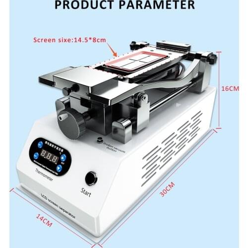 Built-in Pump Vacuum LCD Separator Machine Tool Set Kit Repair Glass Touch Screen Separating For iPhone X
