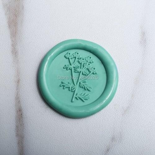 Matricaria Wax Seal Stamp, flower stamp wedding stamp , party wax seal stamp, invitation seals