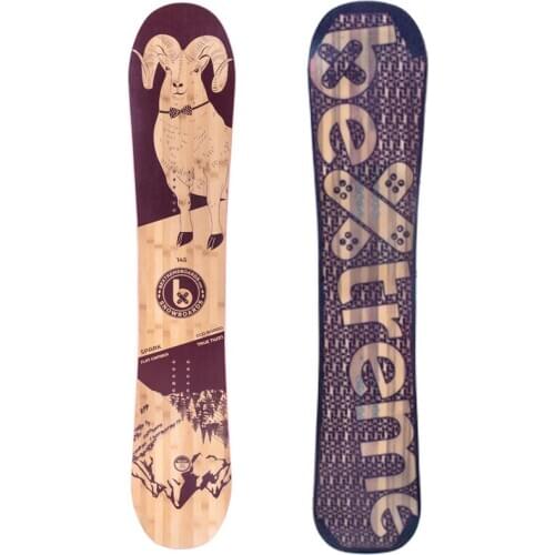 Snowboard Spark 145 BeXtreme. Snow para mujer. Tabla medida 145cm. Snow freestyle y freeride. Camber plano. Snow de bambu