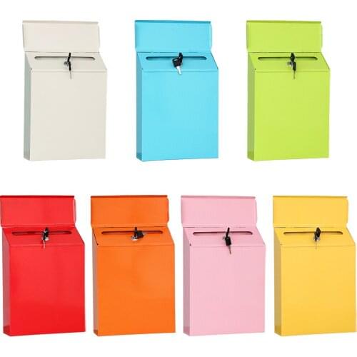 Modern Mailbox Comment Letter Deposit Suggestion Drop Box Durable Secured Paperwork Newspapers Secure Postbox Case Front Door