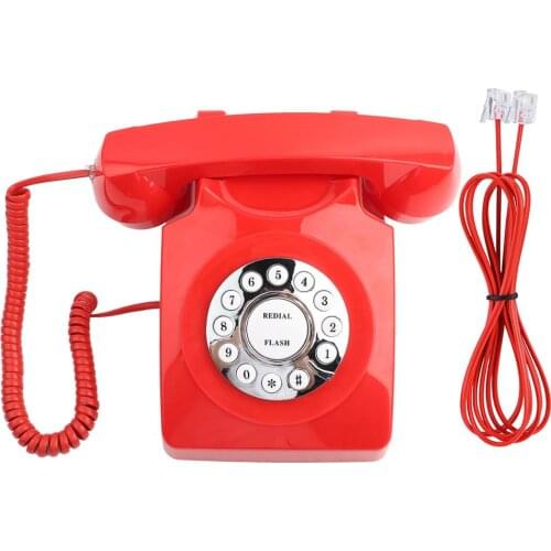 Retro Vintage Phone European Retro Style Telephone Old Phones Desktop Corded Fixed Phone for Home Office Business Hotel