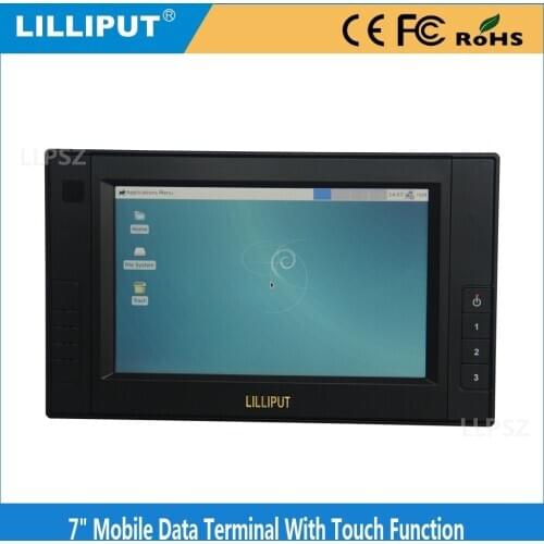 LILLIPUT PC-7106 7" LED Capacitive Touch Screen Embedded PC OS Win CE Linux Android system comply IP64 mobile data terminal PC
