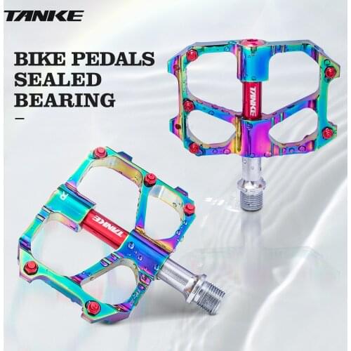 TANKE TP-30 MTB bicycle pedal palin aluminum alloy mountain bike pedals Sealed bearing lubrication road vehicle High-Strength li