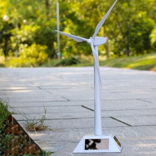 Solar Powered Windmill Model Building Kit Kids DIY Pinwheel for Children Boys Gift Early Educational Toy L4MC