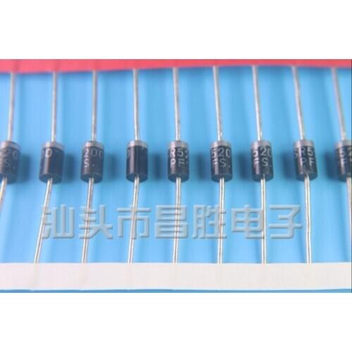 Xinyuan 10PCS/LOT SB5200 MBR5200=MBR520 SR5200 Schottky Barrier Rectifier Diode 5A 200V DO-201AD/DO-27