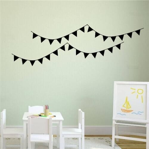 YOYOYU Wall Decal H Flags Wall Art Vinyl Stickers Kids Nursery Decal Gift Modern Home Decor Removable Interior Mural DIY ZW167