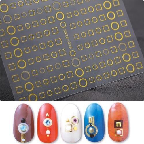 1 sheet of 3D stickers for gold nail stickers for nail metal decorations for nail manicure stickers nail for tips