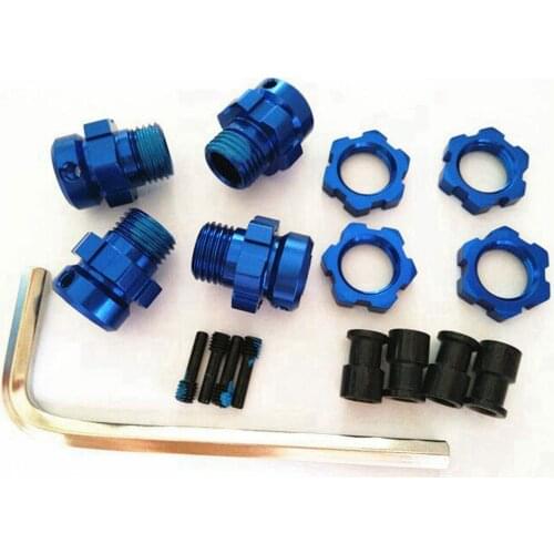 17mm Widen Splined Wheel Hubs 5353X For Traxxas E-MAXX Summit E-REVO REVO3.3 Red BLUE