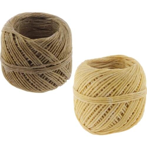 200 ft - 2mm - Organic Hemps Wick Lighter - Hemps and Beeswax