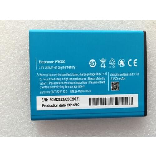 Elephone P3000 Battery High Quality Original 3150mAh Li-ion Battery Replacement For Elephone P3000 Smart phone