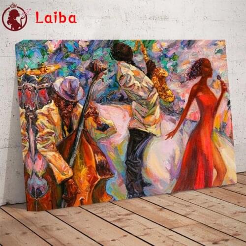 Diamond Mosaic Big size abstract band singer round drill Cross Stitch Diamond Embroidery Art Painting Full Square Decor For Home