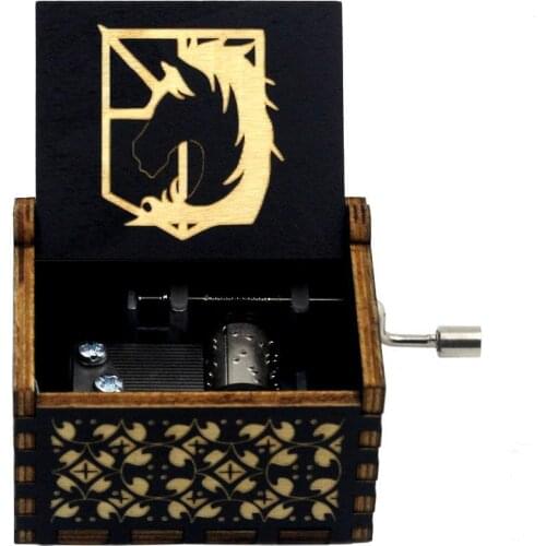 Antique Wooden Carved Attacking Scouting Legion Giants Gendarme Regiment Quee Hand Cranked Music Box Birthday Christmas Gift