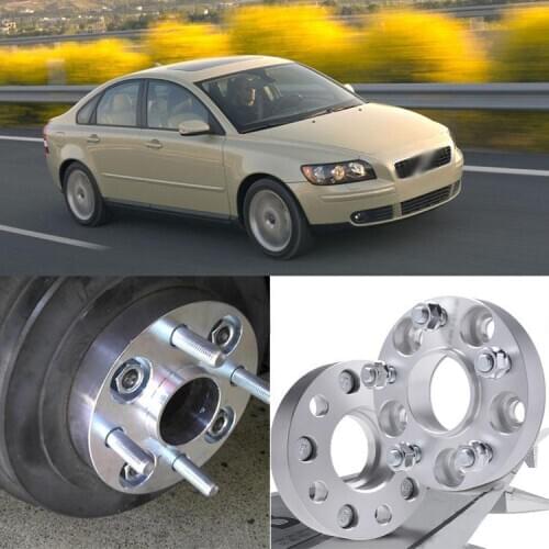 Auto Wheel Spacer 2pcs 5X108 63.4CB 25mm Thick Hubcenteric Wheel Spacer Adapters For Volvo C30/C70/S40