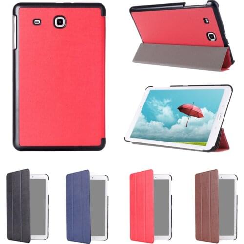 Besegad Foldable Case Holder Protective Sleeve Cover Skin Shell Stand for Samsung Galaxy Tablet Tab E T560 T 560 9.6 Inch