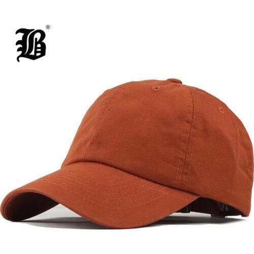 [FLB] 2019 Unisex Spring Summer Solid Color Baseball Caps Washed Cotton Women Snapback Hats Gorras Casquette Men Dad Hat F308