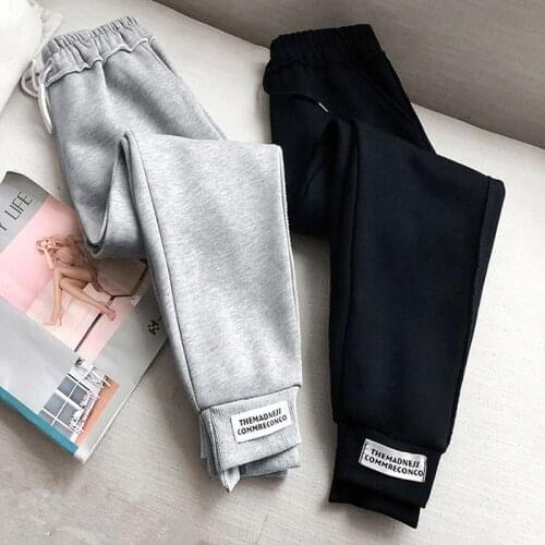 Pants Womens Loose 2021 New Sports Gray Tie-leg Casual Plus Size Pants Women Fashion Sport Pants Women