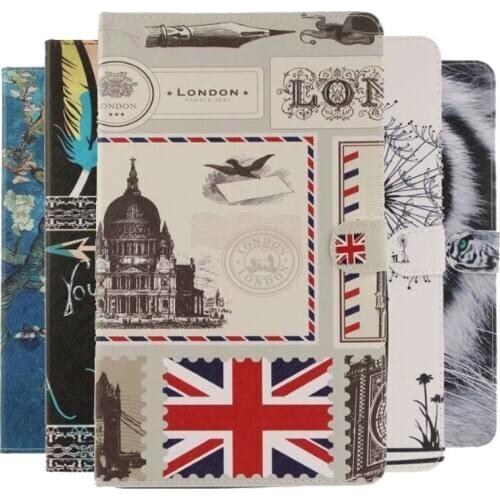 BKispaki Tablet Case for iPad 2017 9.7" Stand PU Leather Magnet Smart A1822 A1823 Auto Sleep/Wake for iPad 2017 9.7 inch Cover