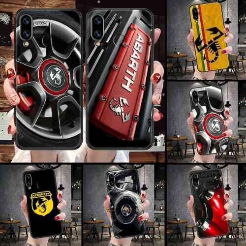 Car ABARTH logo Phone Case For Huawei Honor 6A 7A 7C 8A 8X 8 9 9X 10 10i 20 Lite Pro black pretty prime tpu coque fashion funda