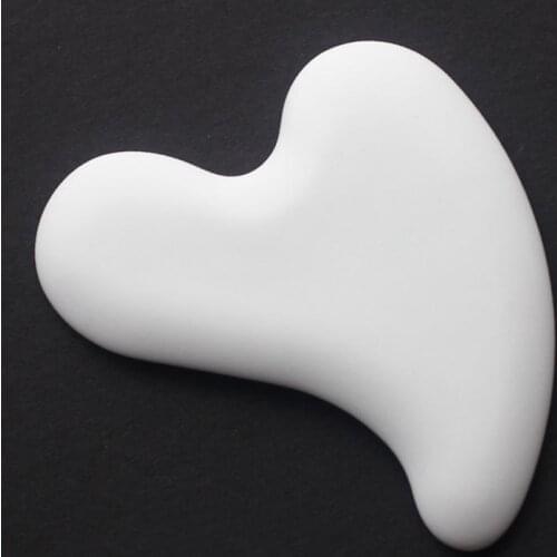 Ceramic Gouache Scraper Facial Slimming Beauty Gua Sha Board Body Acupoint Pressure Therapy Chinese Traditional Health Care Tool