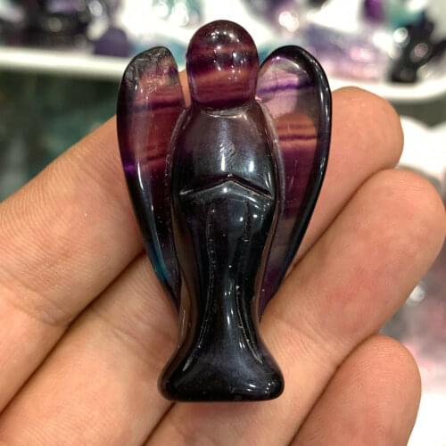 Natural beauty of fluorite goddess natural crystal carving