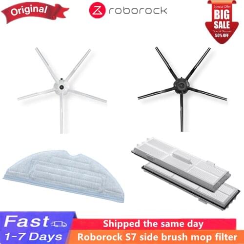 NEW Roborock S7 S75 cleaning mop vacuum cleaner machine side brush mop filter 100% original spare parts parts accessory kit