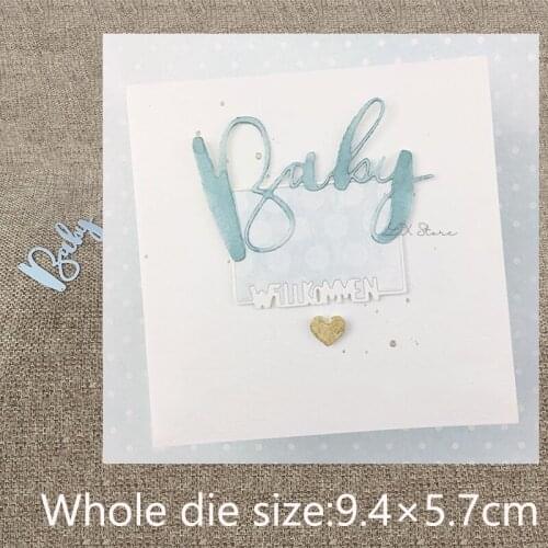 New Design Craft Metal stencil mold Cutting Dies letter Baby decoration scrapbook die cuts Album Paper Card Craft Embossing