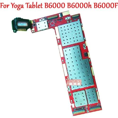 Original Tested Full Work Motherboard For Lenovo Yoga Tablet B6000 B6000h B6000f B6000-f B6000-h Logic Circuit Electronic Panel