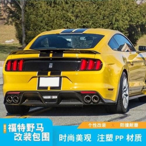 Suitable for Ford Mustang GT350 Rear Lip Tail Throat Modified Rear Bumper Rear Spoiler Four-out Tail Mouth