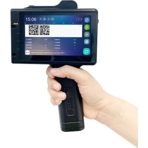 25.4mm QR Bar batch code variable date variable number logo expiry date lable portable hand jet handheld thermal inkjet printer