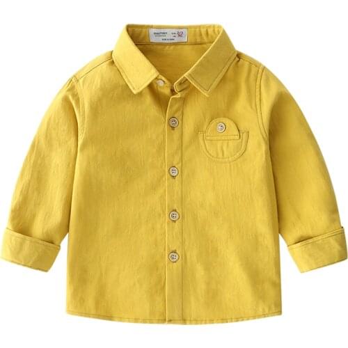 Boys Shirts 2019 Full Sleeve Boys Blouses Children Tops Soft Cotton Toddler Kids Clothing Casual Boys Clothes