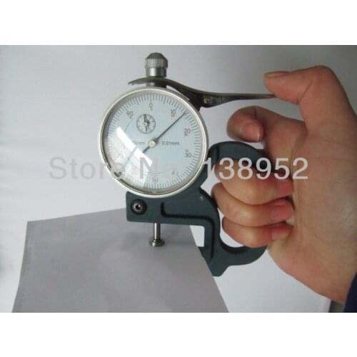 0-10mm Leather thickness tester Dial Thickness Gauge 10mm SHOCK PROOF thickness meter