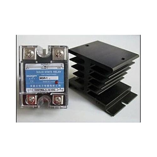 Solid State Relay SSR 24-480V AC, 40A + Heat Sink