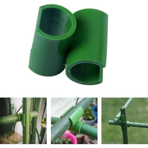 10pcs Universal Garden Plant Connector Grafting Greenhouse Cross Buckle Durable Trellis Fixed Flower Rattan Orchard Framework