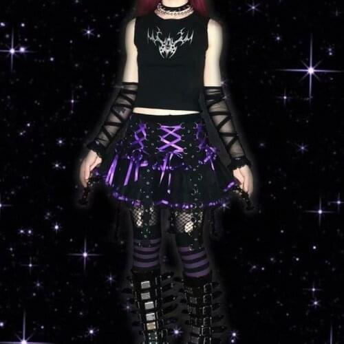 Goth skirt y2k skirt a line mini skirt sexy skirt for sex y2k accessories punk skirt black skirt vintage Gothic skirt