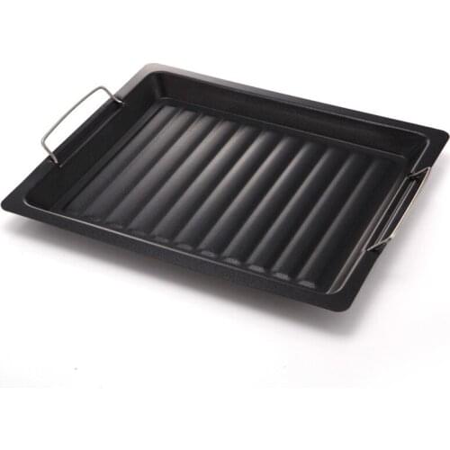 1Pc BBQ Tools Barbecue accessories 25*30cm Baking tray Non-stick frying pan Outdoor barbecue tools