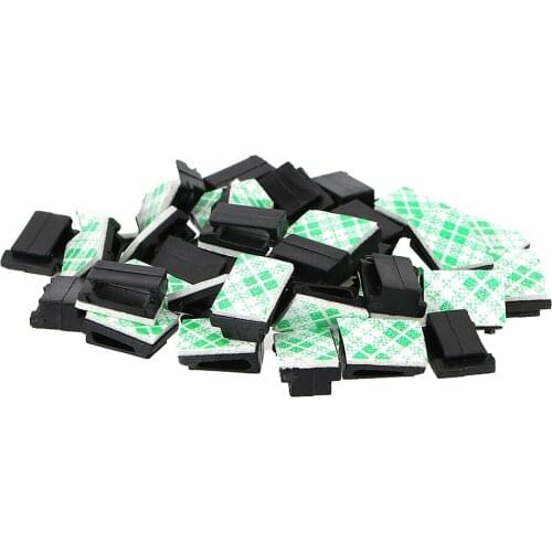 Wires Fixing Clips Interior Accessories Car Vehicle Data Cord Cable Tie Mount 40Pcs