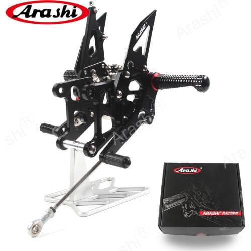 Arashi CBR250R 2011-2015 Rearset Adjustable Footrest For HONDA CBR250 R CBR 250 R 2011 2012 2013 2014 2015 CNC Rider Rear Sets