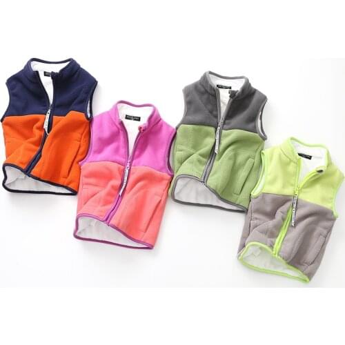 BBD New Children Vest Boys & Girls Spring Waistcoat Fashion Outdoor Sleeveless Zipper Jacket Kids 3 - 7 Years Exquisite Clothes