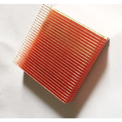 Free Ship 2pcs Copper Cooling Heatsink Instrument Platform Chip Radiator 40*40*11mm Heat Sink Radiator for Electronics/PCB Board