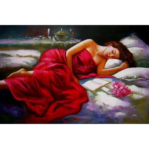 Free shipping hot sales Middle size gobelin tapestry,The Sleeping Beauty Design fabric picture,Wall hanging Fabric Pictures