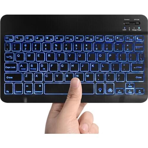 WOWCASE Wireless Bluetooth 3.0 Keyboard Rechargeable Noiseless Keyboard For Tablet Laptop Smartphone iOS Windows Android System