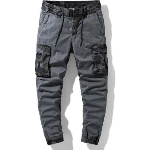 2021 New Men Tactical Military Cargo Pants Men Multi-Pocket Harem Pants Male Streetwear Joggers Camouflage Cotton Trousers