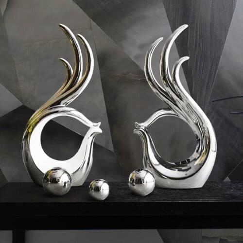 Holding Hands Ceramic Accessories Home Living Room Desktop Figurines Decoration Ornaments Crafts Wedding Gift