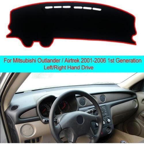 2 Layer Car Inner Dashboard Cover Dash Mat Carpet Sun Shade Cape For Mitsubishi Outlander Airtrek 2001 - 2006 1st Gen Dust proof