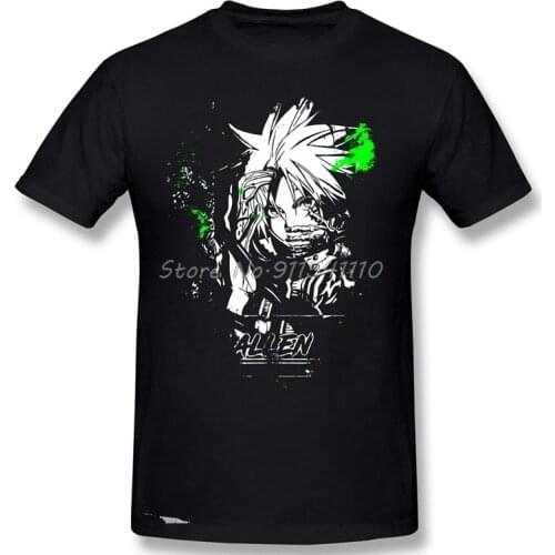 Exorcist Power Tops Clothes Streetwear Design D Gray Man Allen Walker Anime Series Cotton Men T-Shirt